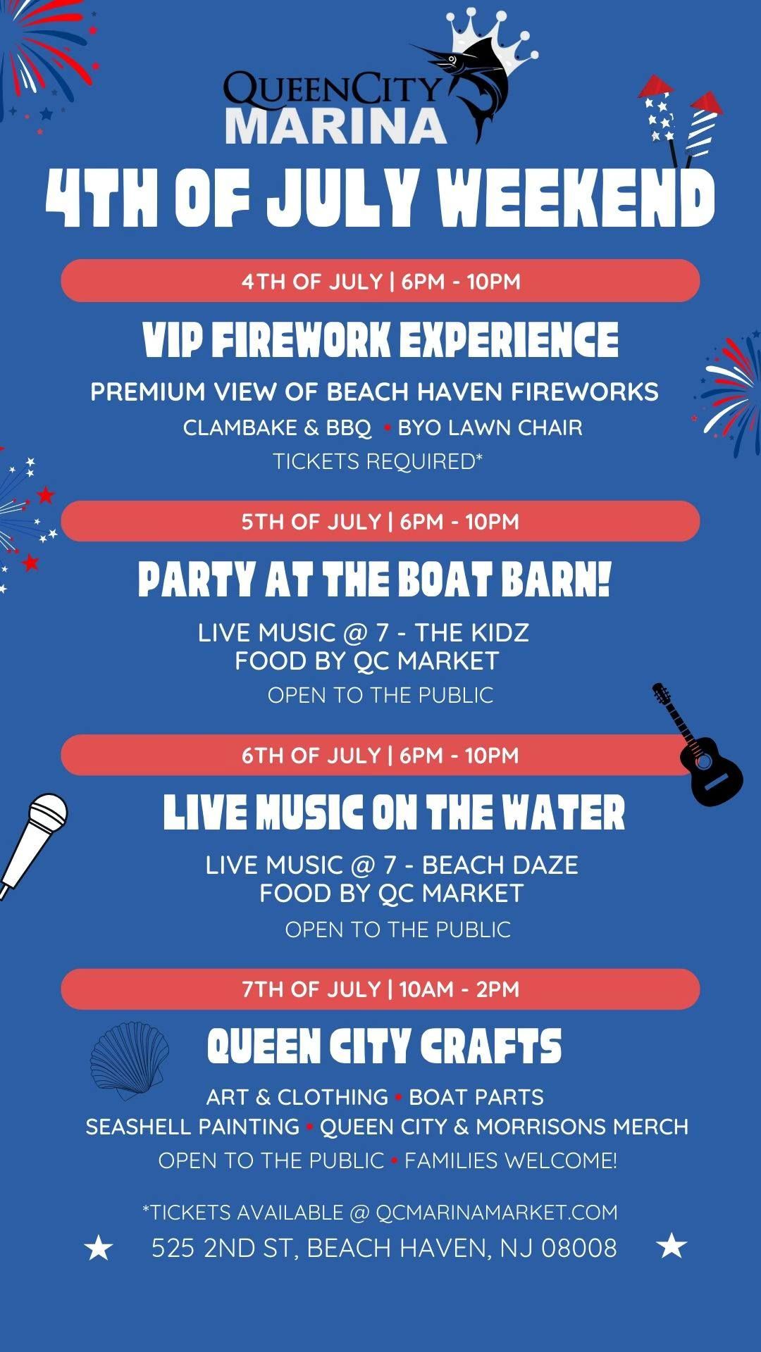 Queen City Marina - 4th of July Weekend Fun