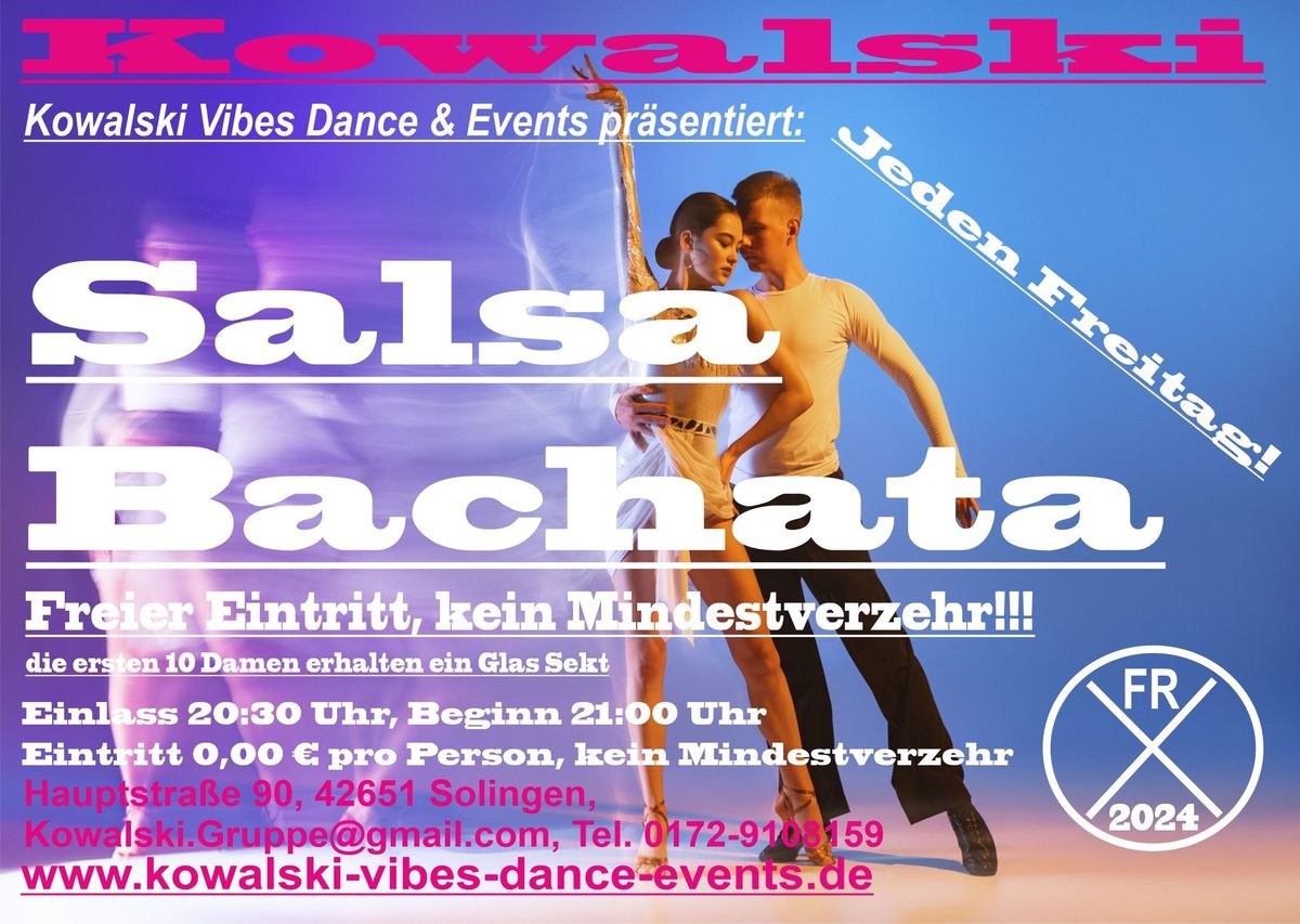 Salsa Bachata Party im Kowalski Vibes Club Solingen