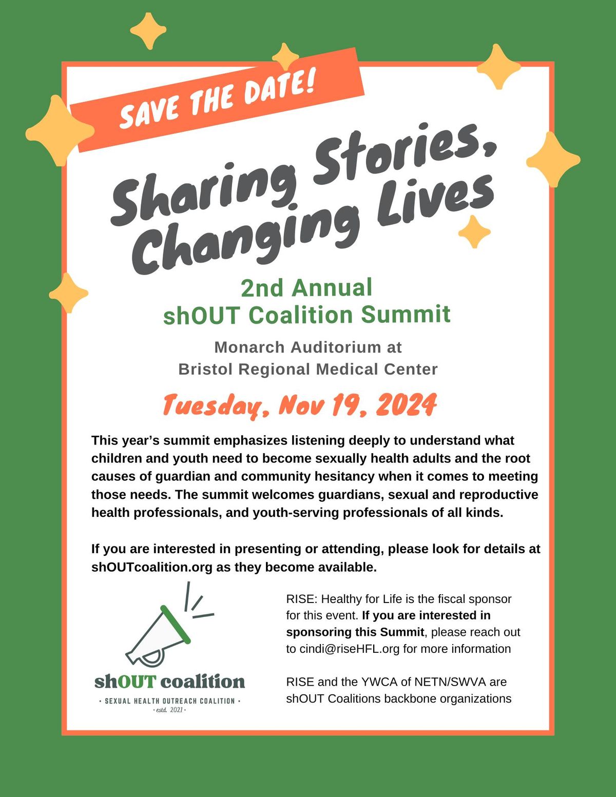 2024 shOUT Summit--Sharing Stories, Changing Lives