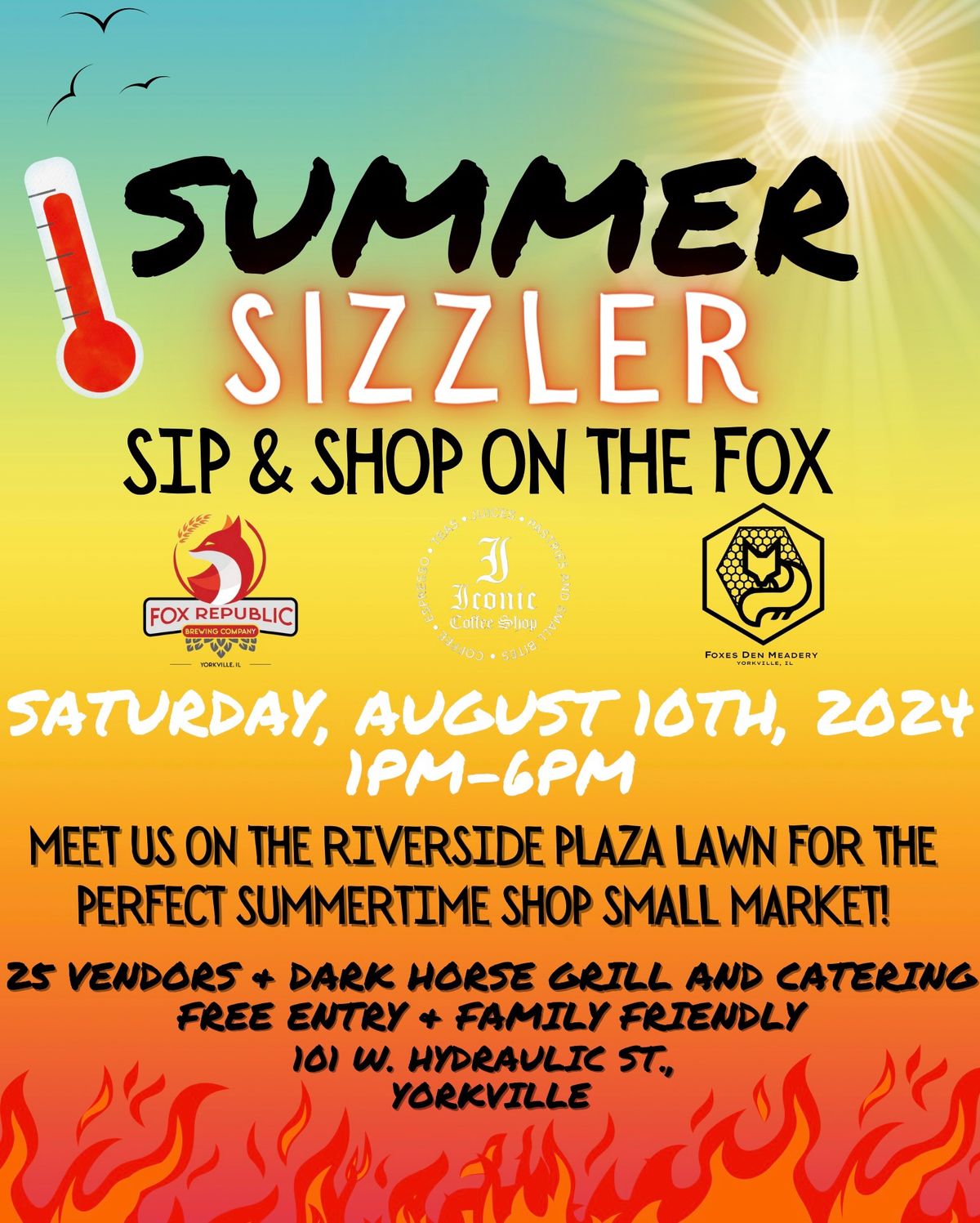 Summer Sizzler Sip & Shop On The Fox \u2600\ufe0f