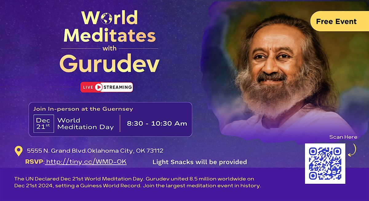 Join us in  Oklahoma for World Meditation Day  \u2014 Celebrating Peace