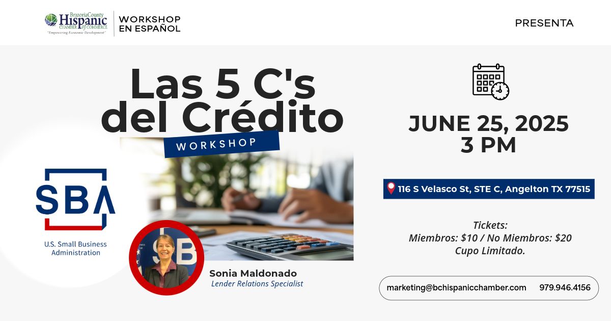 Las 5 C's del Credito | BCHCC Workshop en Espa\u00f1ol