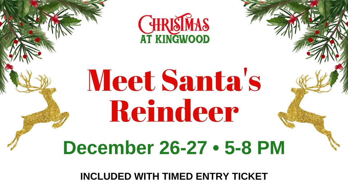 Santa's Reindeer Visit Kingwood