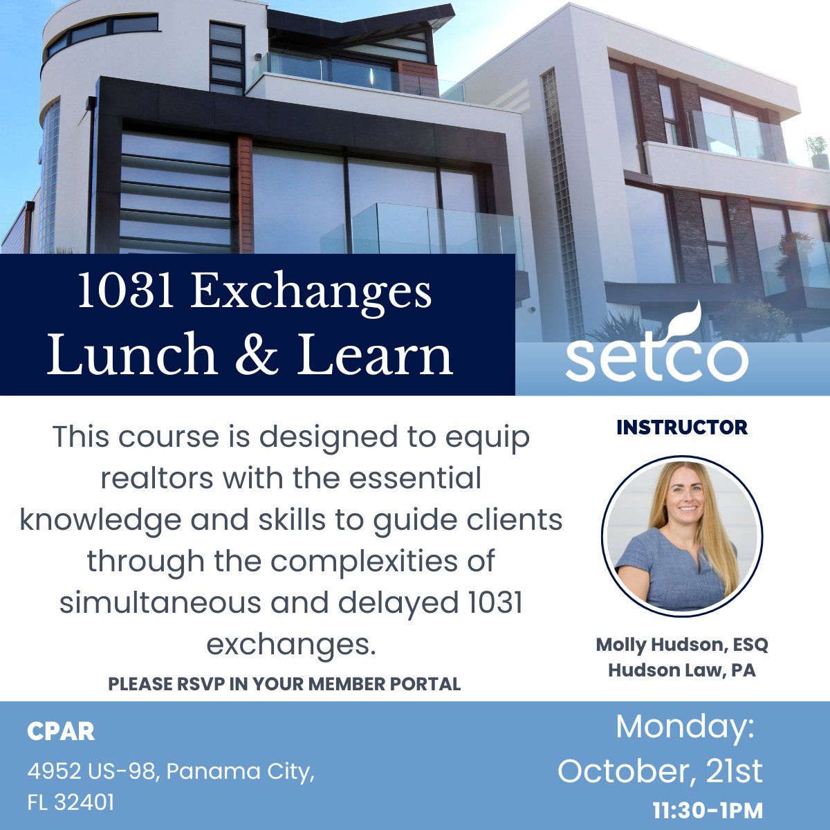 Lunch & Learn: 1031 Exchanges 0CE