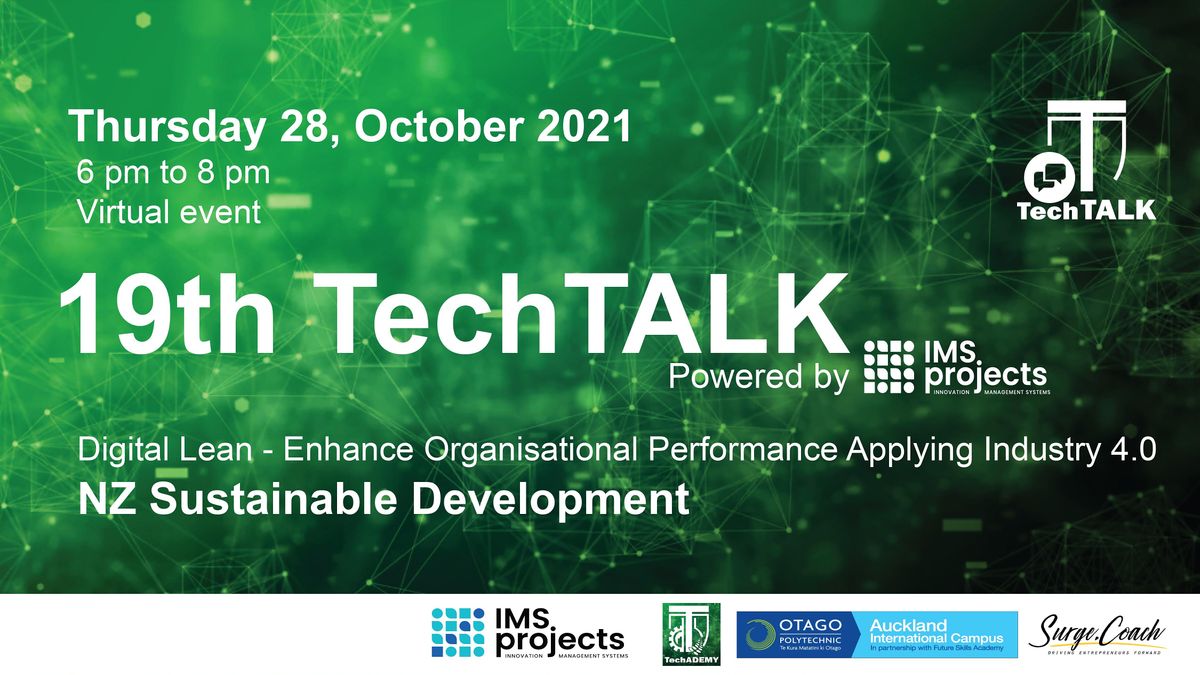 TechTalk #19 - NZ Sustainable Development, Online, 28 October 2021