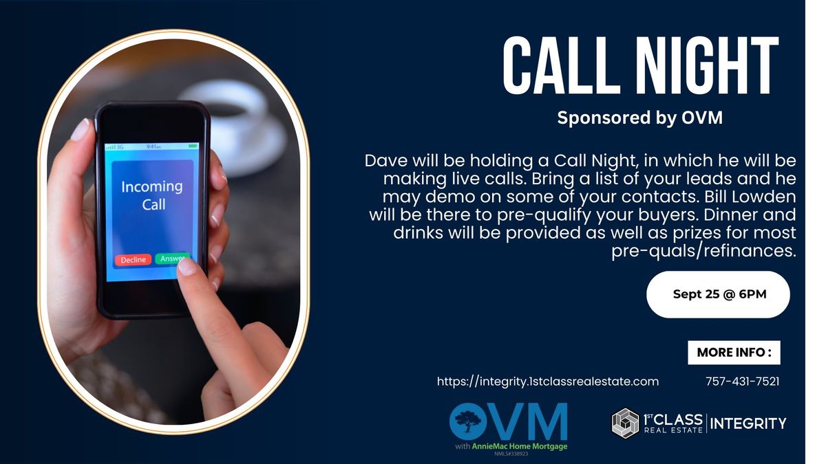 Call Night Sponsored by OVM