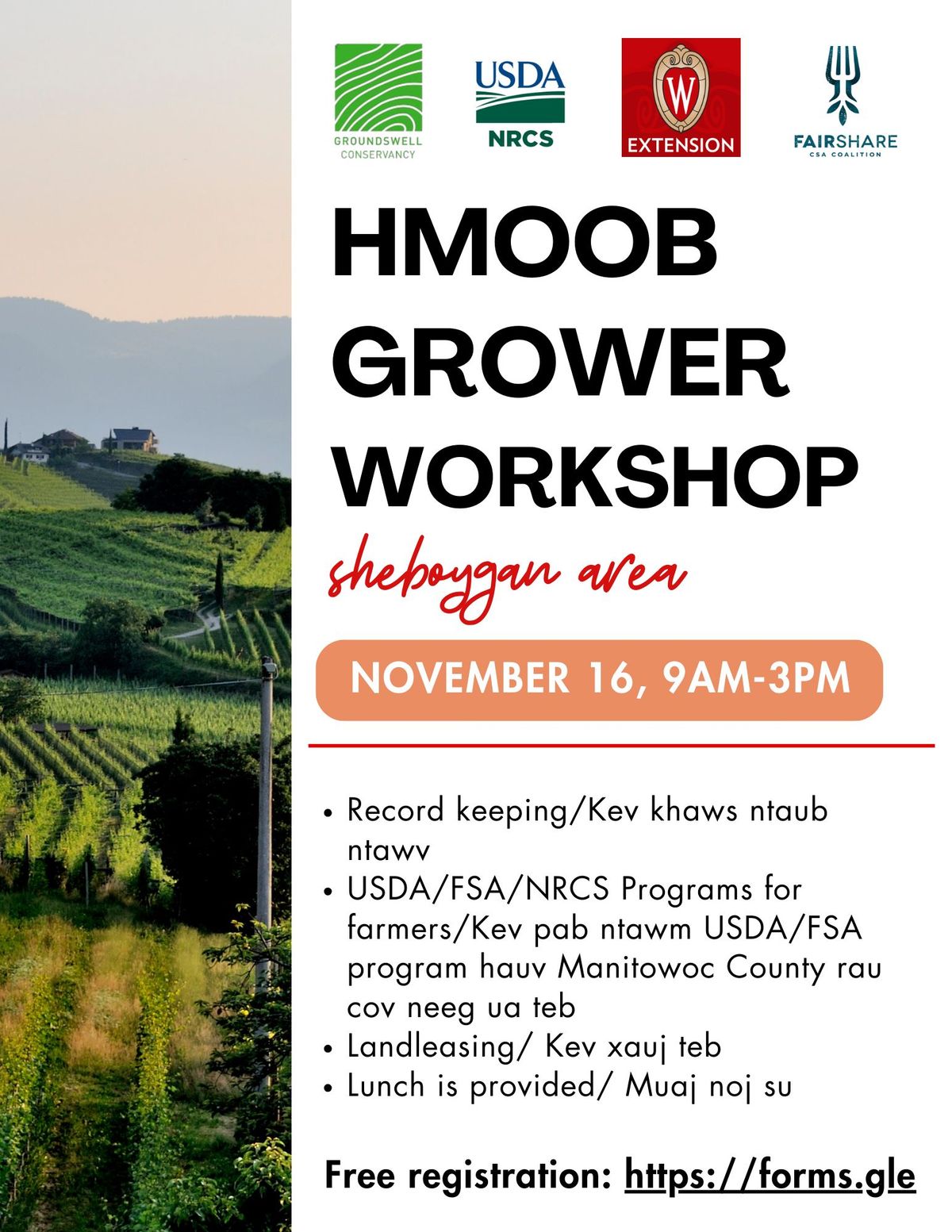 HMoob Grower Workshop Manitowoc\/Sheboygan Area