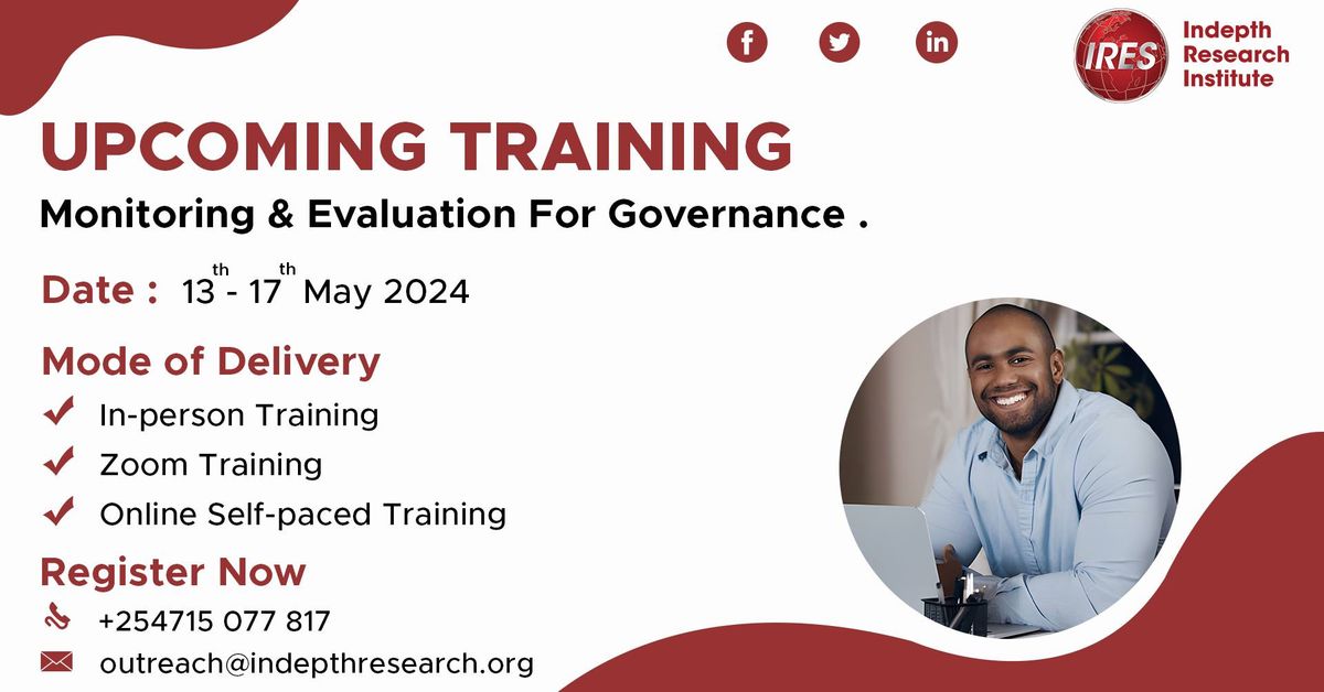 Monitoring & Evaluation for Governance Course