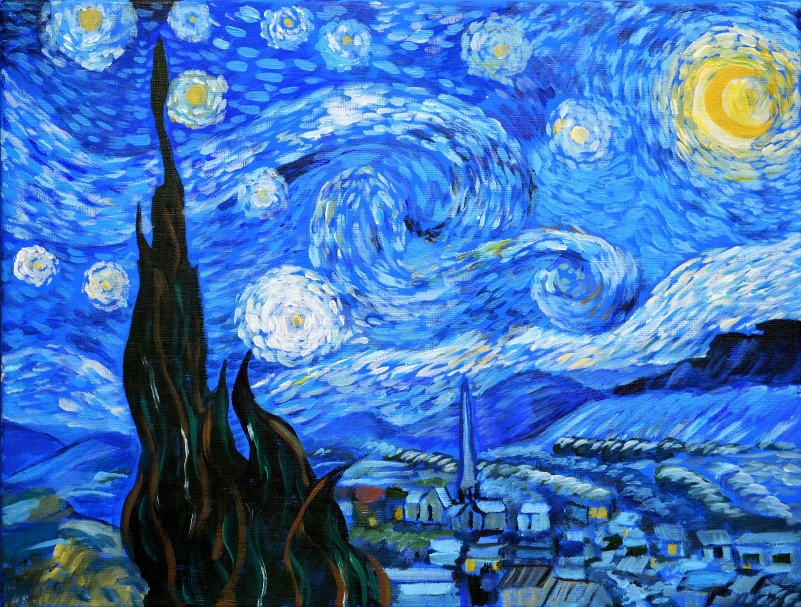 Paint Like Van Gogh: Starry Night