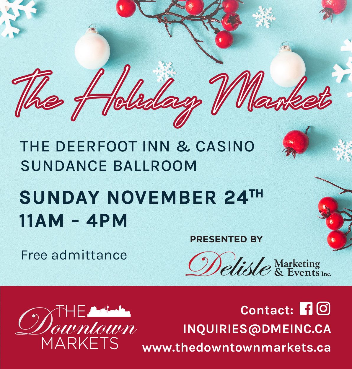 The Holiday Market at the Deerfoot Inn & Casino 