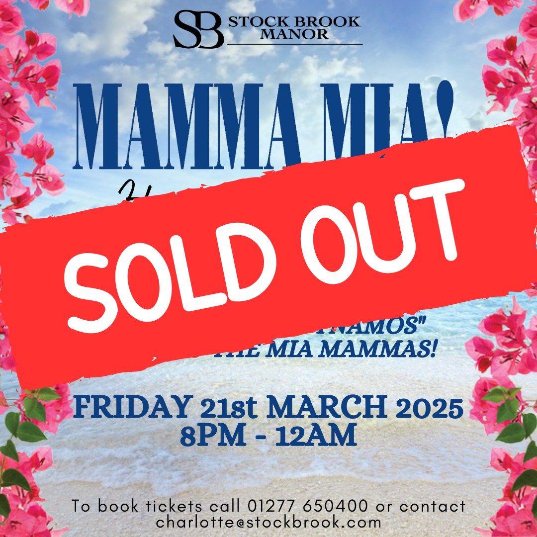 SOLD OUT! Mamma Mia Night! - Friday 21st March 2025