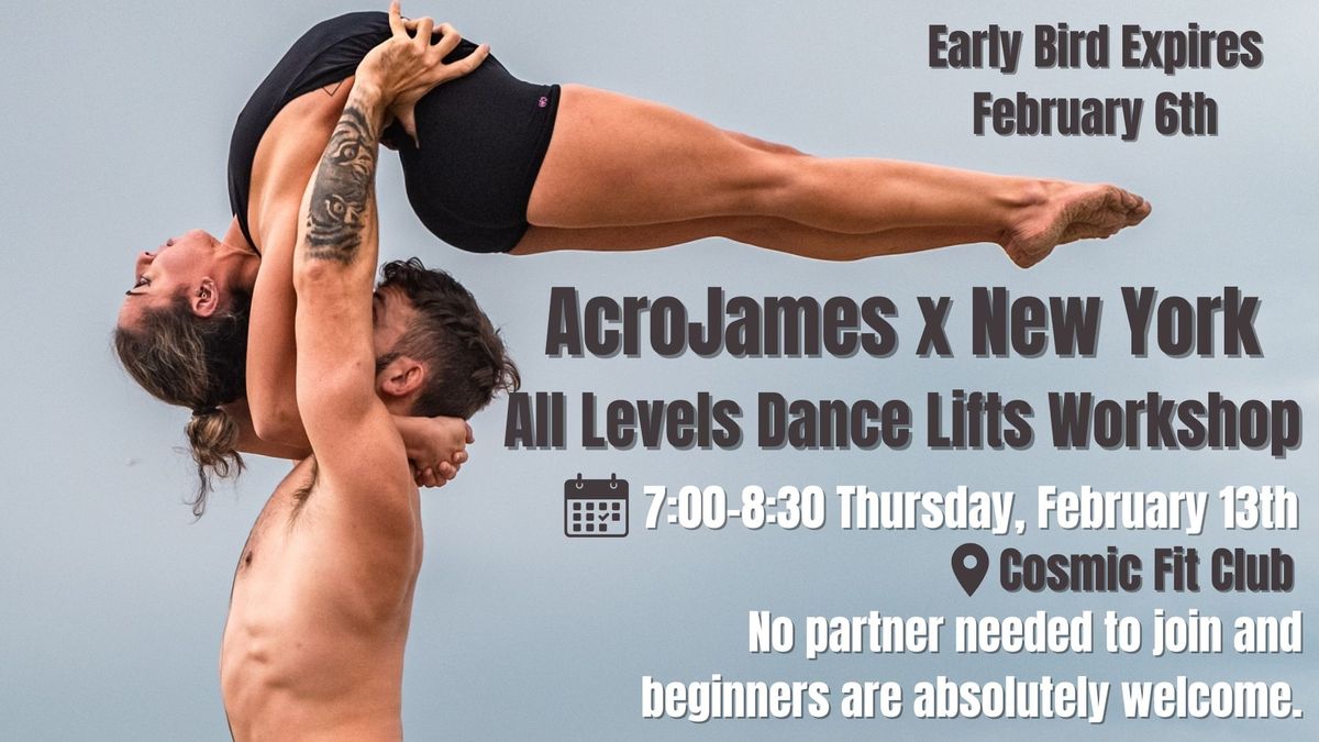 AcroJames x New York City - All Levels Dance Lifts Workshop