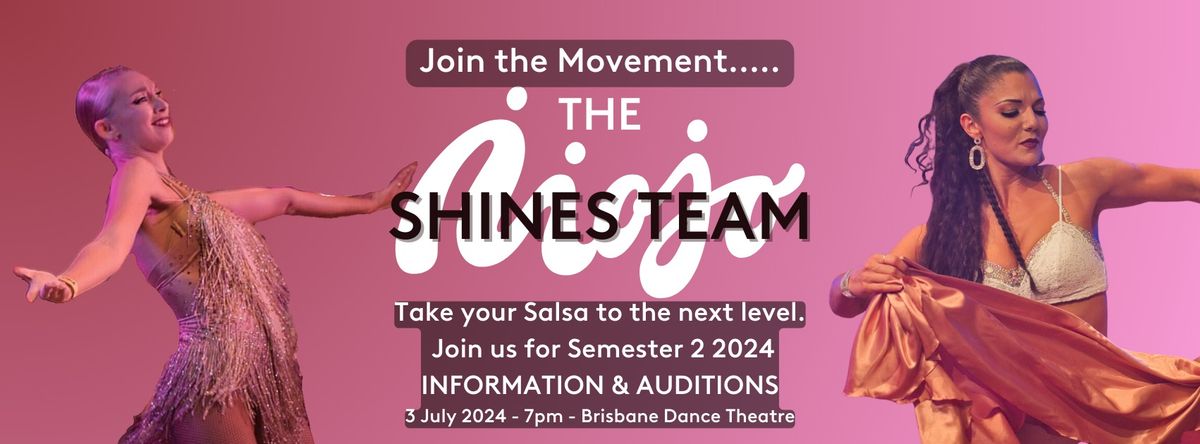 JOIN THE MOVEMENT - The Mojo Shines Team - Information and Audition for Semester 2