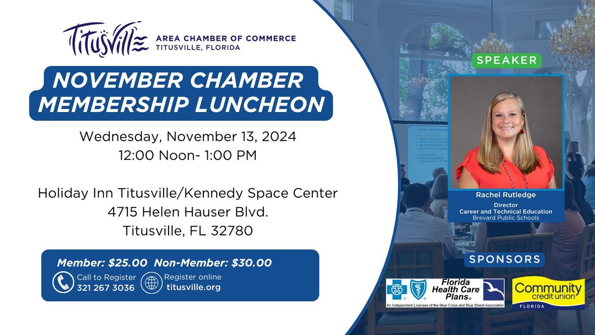 November Chamber Membership Luncheon