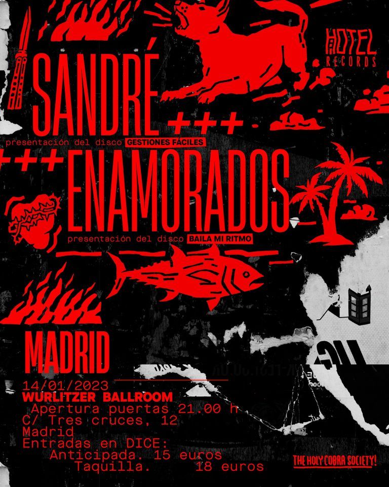 Sandr\u00e9 + Enamorados en Madrid