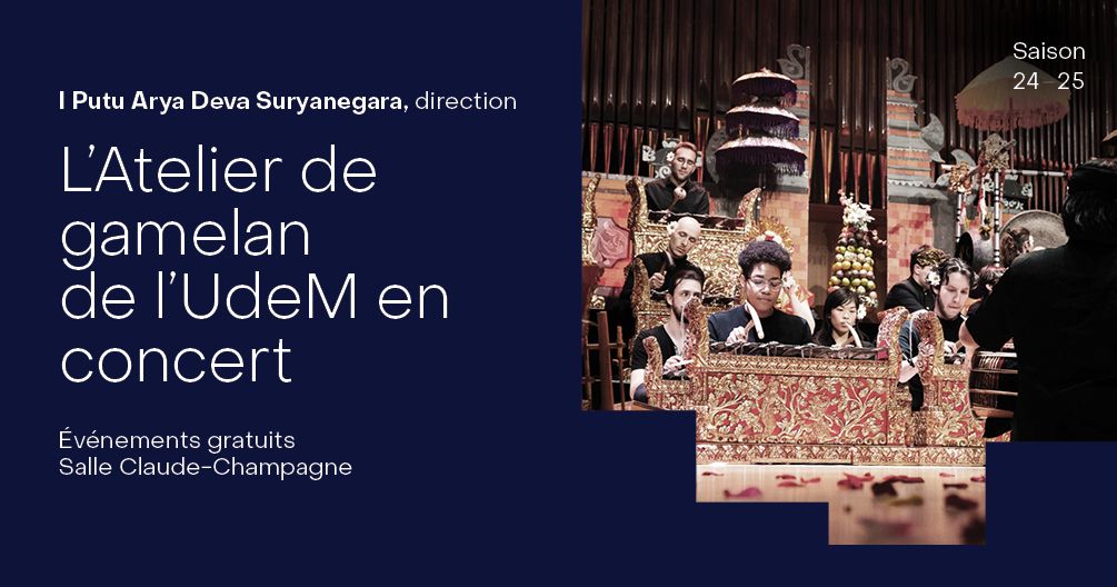 Neige sur le gong : Concert d'hiver de l'Atelier de Gamelan et Giri Kedaton