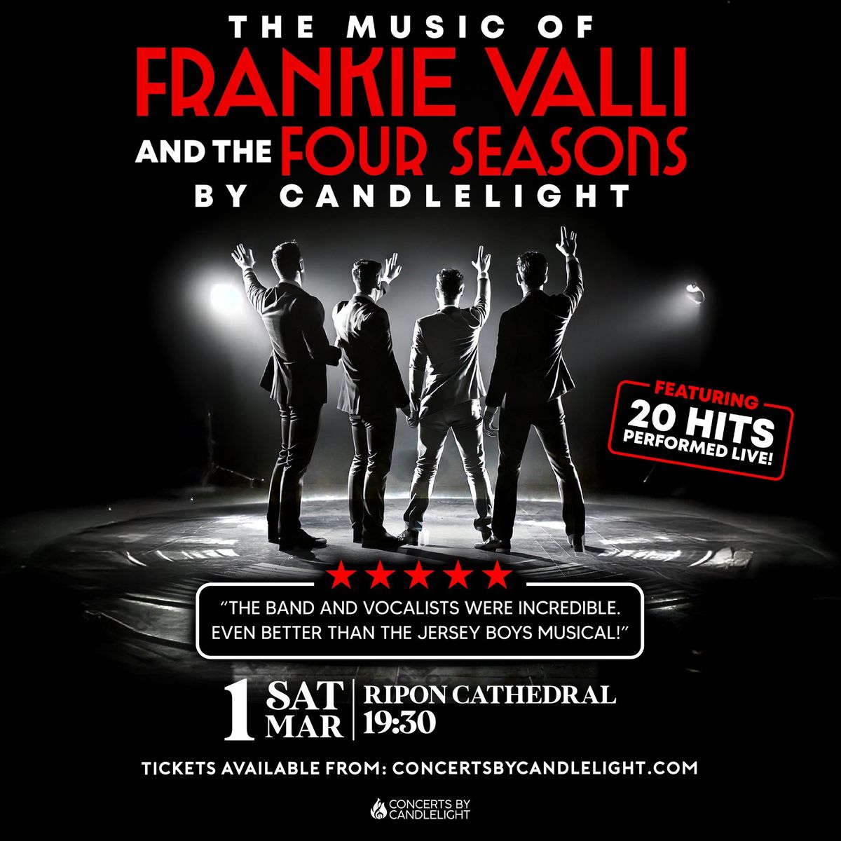 The Music of Frankie Valli & The Four Seasons By Candlelight at Ripon Cathedral