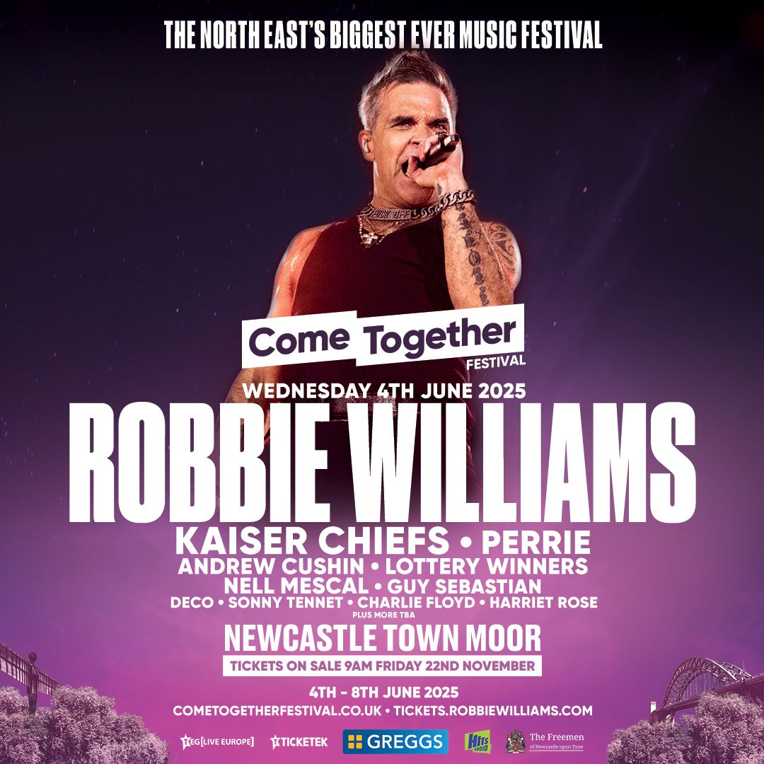 Come Together 2025 - Robbie Williams Tickets