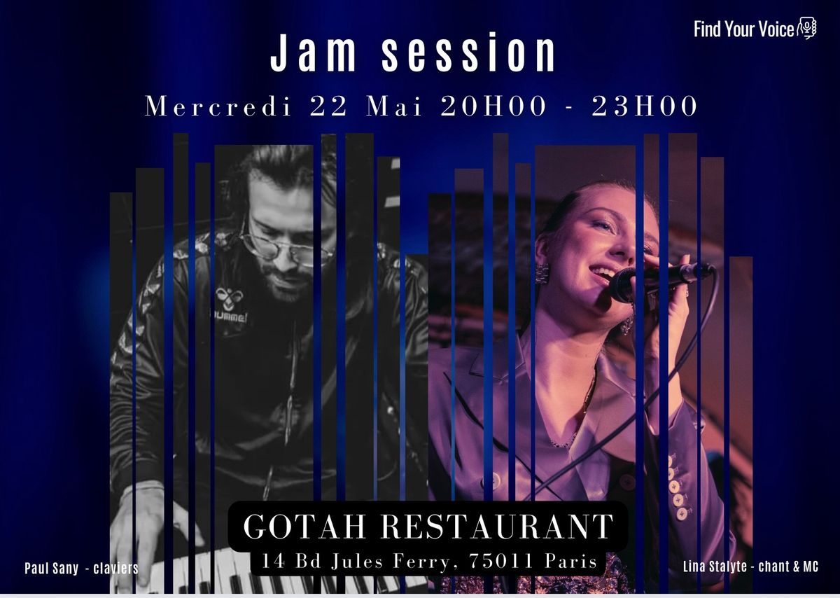 Find Your Voice JAM Session au GOTAH Restaurant !