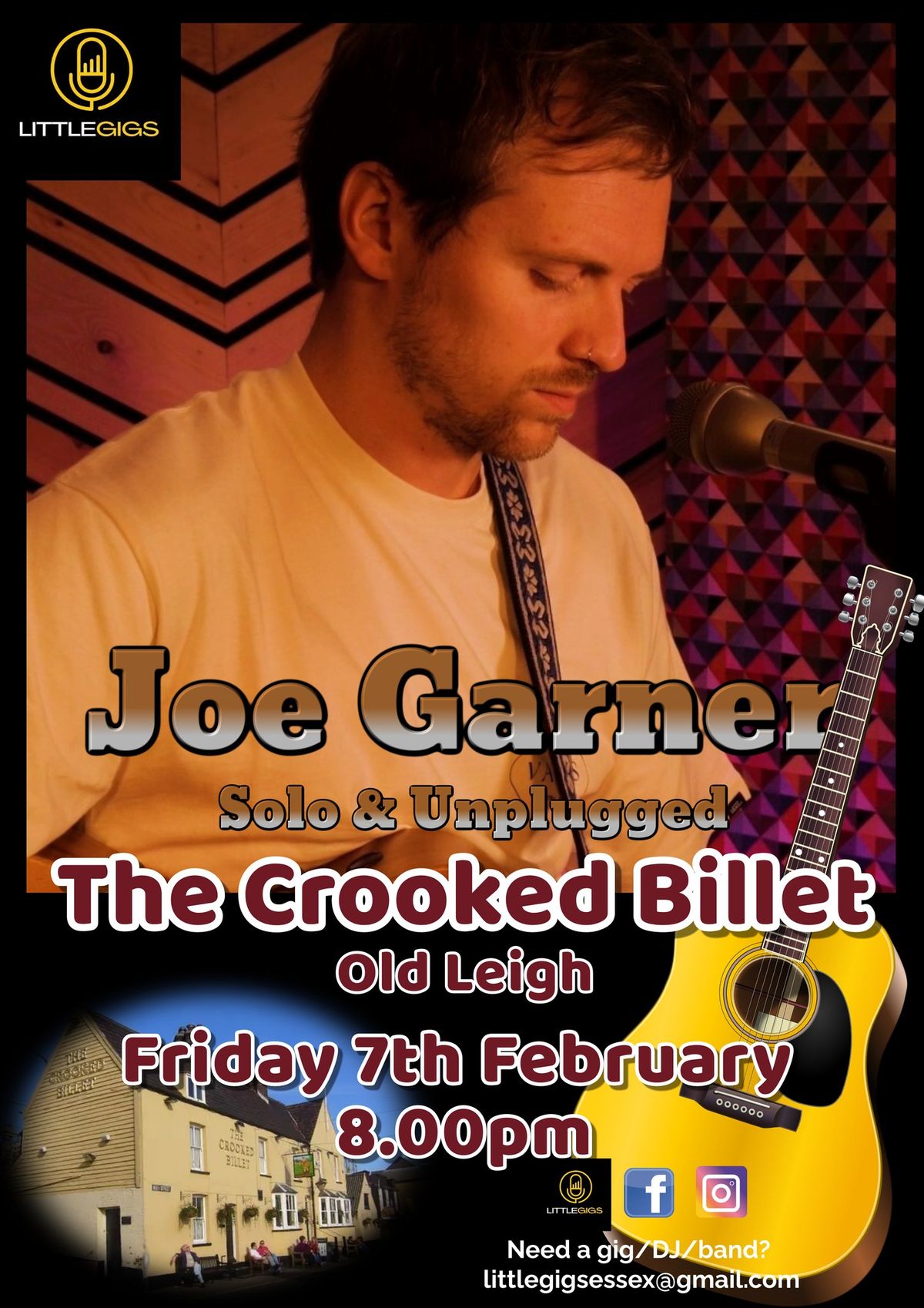 Joe Garner - Solo & Unplugged at The Crooked Billet, Old Leigh! \ud83e\udd73