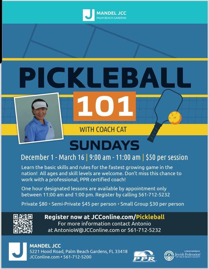 Indoor sessions: Pickleball 101