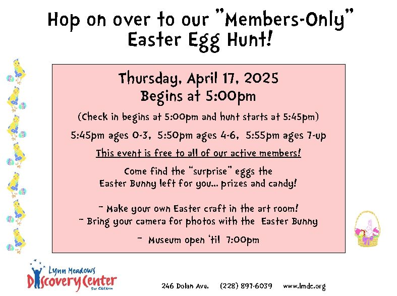 Members Only - Easter Egg Hunt