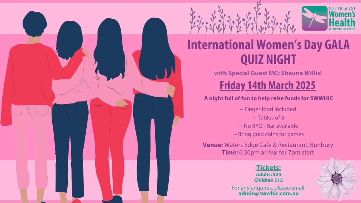 International Women's Week - Gala Quiz Night