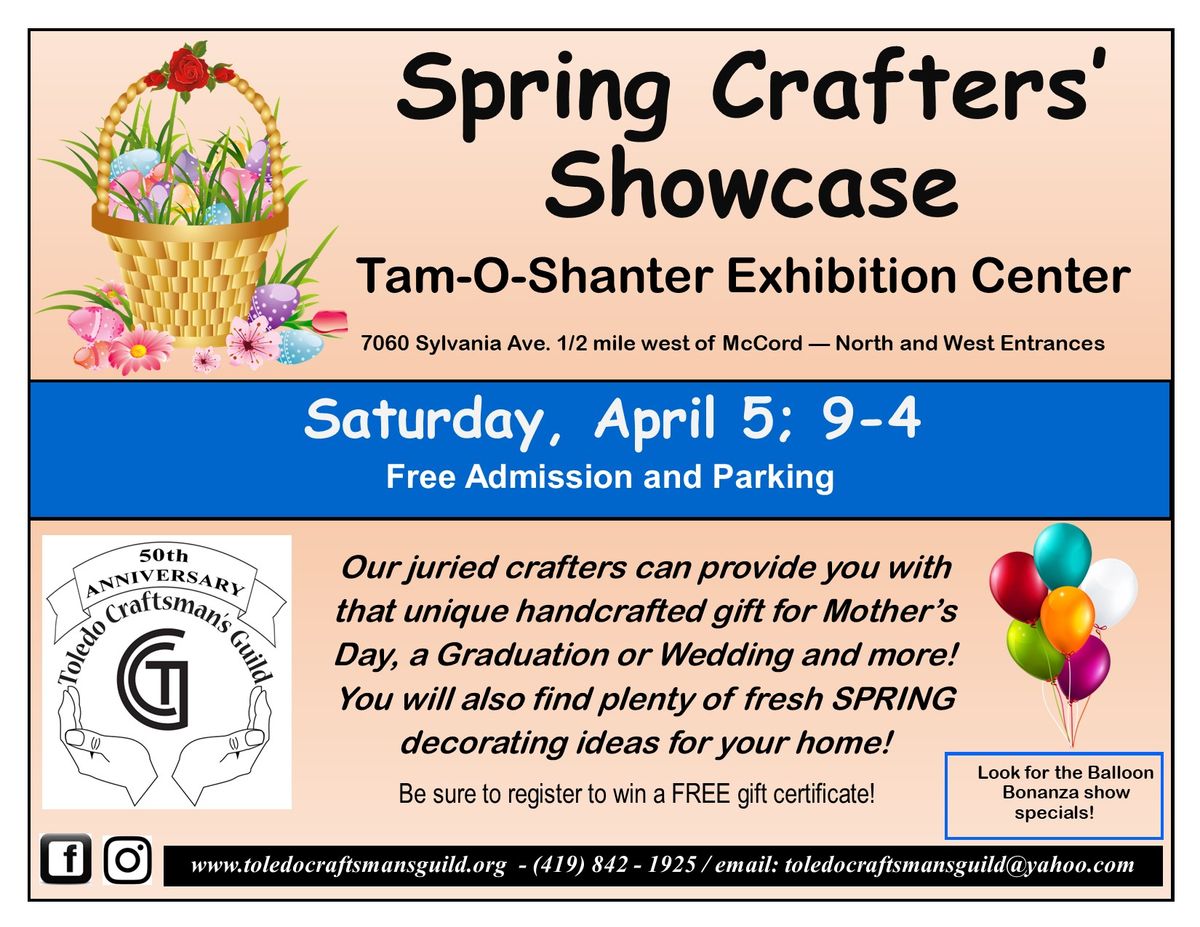 Spring Crafters' Showcase 2025 presented by The Toledo Craftsman's Guild