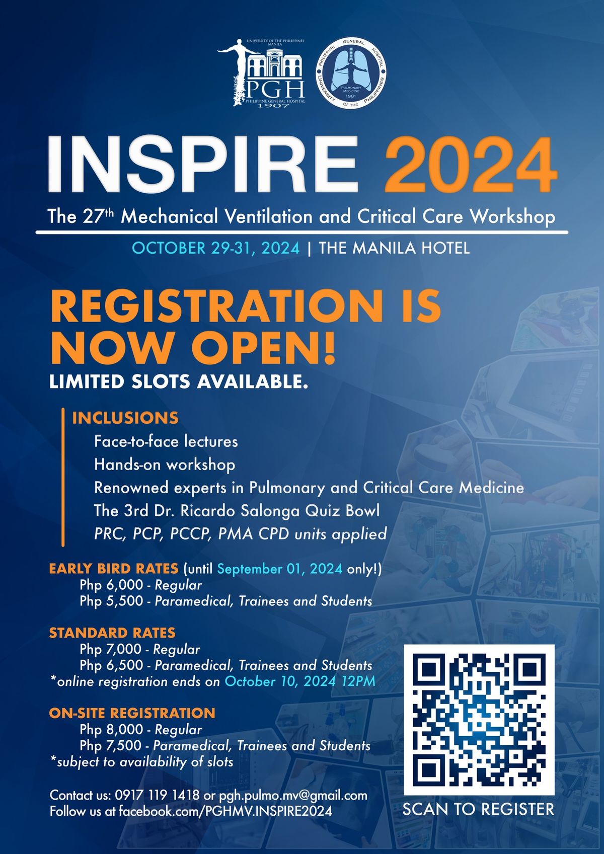 INSPIRE 2024 - 27th Mechanical Ventilation and Critical Care Workshop