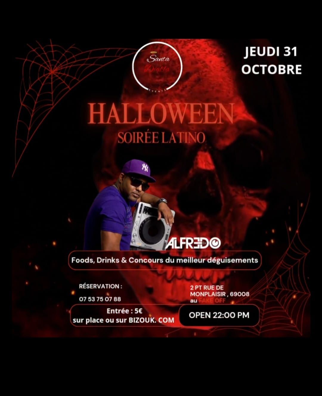 Soir\u00e9e Latino sp\u00e9cial HALLOWEEN 