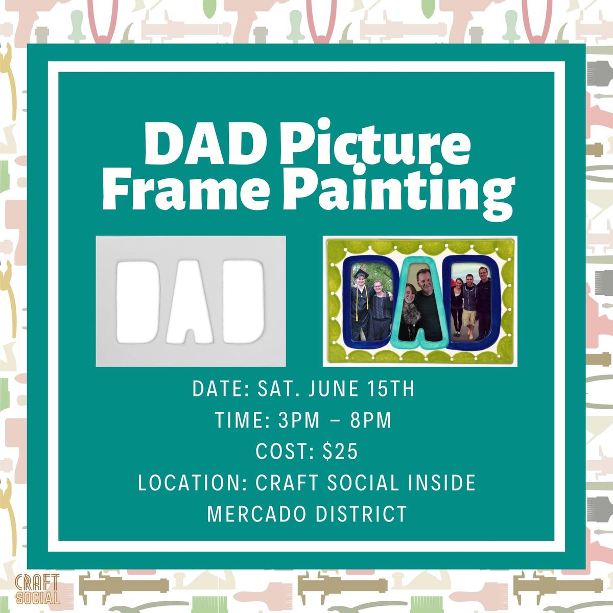 Dad Picture Frame Painting