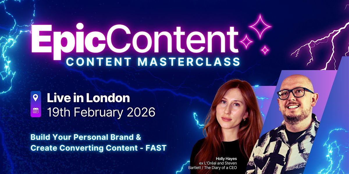 Epic Content: A Content Masterclass Live in London