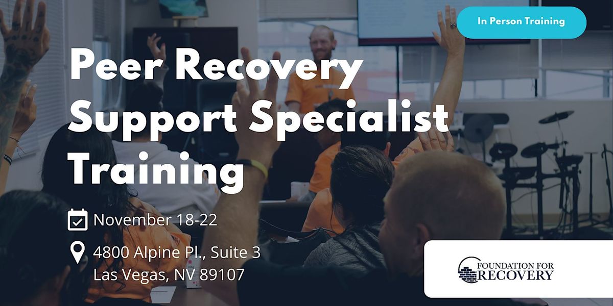 Peer Recovery Support Specialist Training