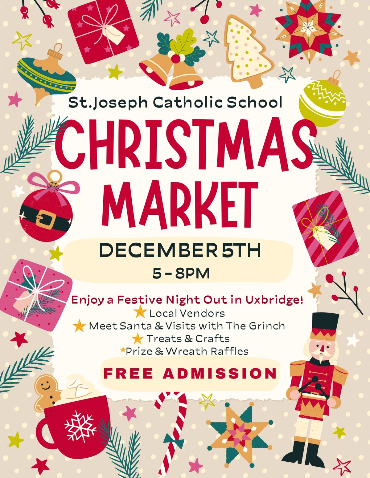 St. Joseph's CHRISTMAS MARKET!