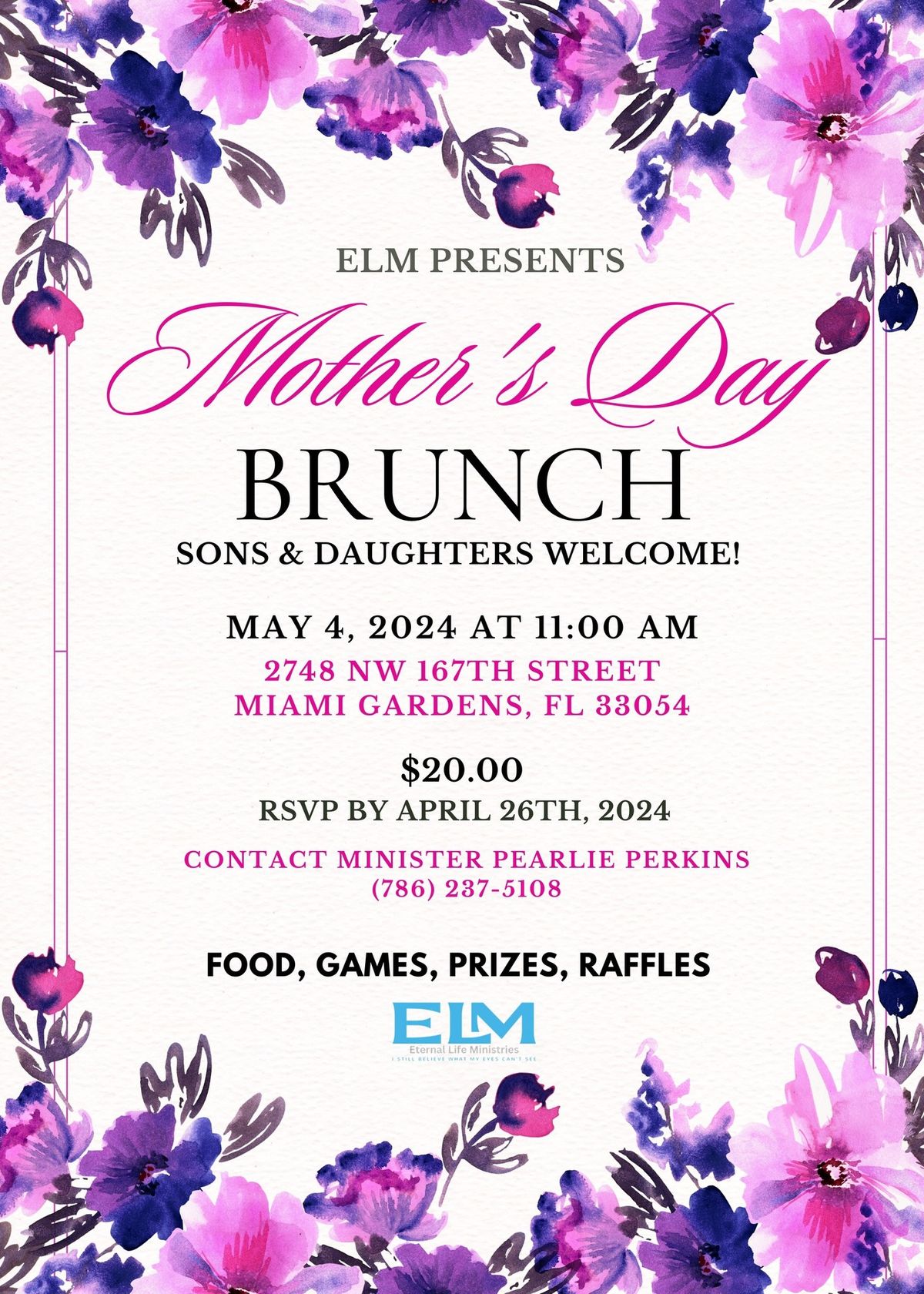 First Annual Mother\u2019s Day Brunch