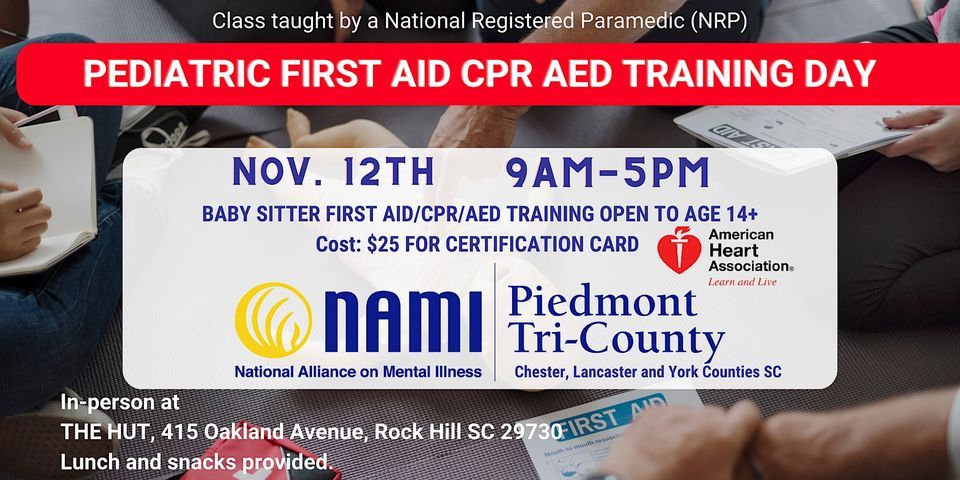 Babysitting, Pediatric First Aid, AED, CPR Certificate class