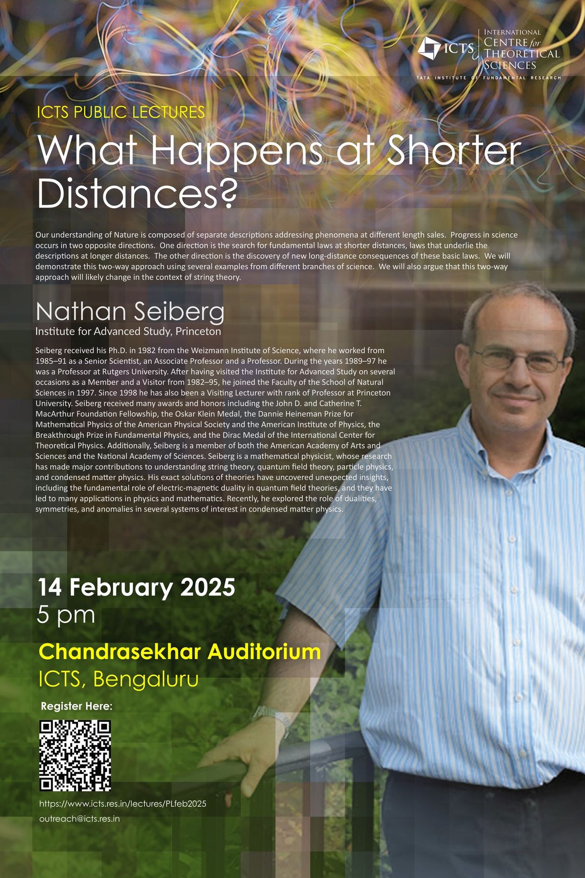 ICTS Public Lecture by Nathan Seiberg