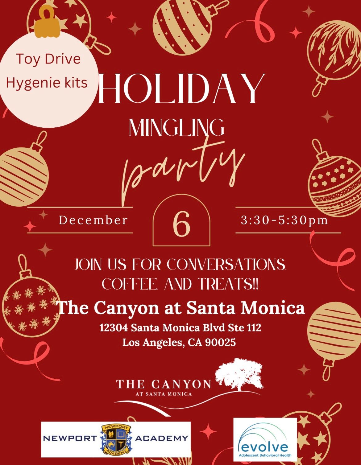 Holiday Mingling Event at The Canyon in Santa Monica\u2026