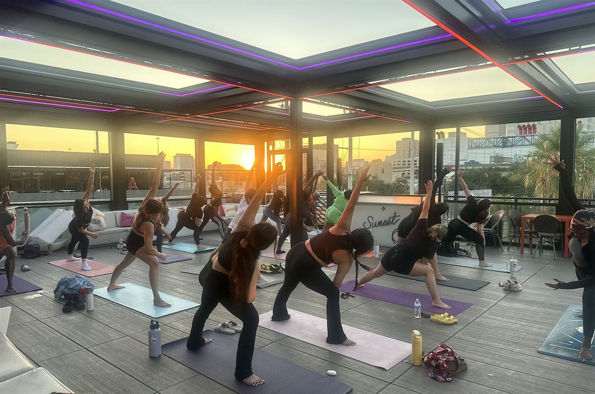 Sunset Rooftop Lounge | Yoga & Mimosas on the Rooftop