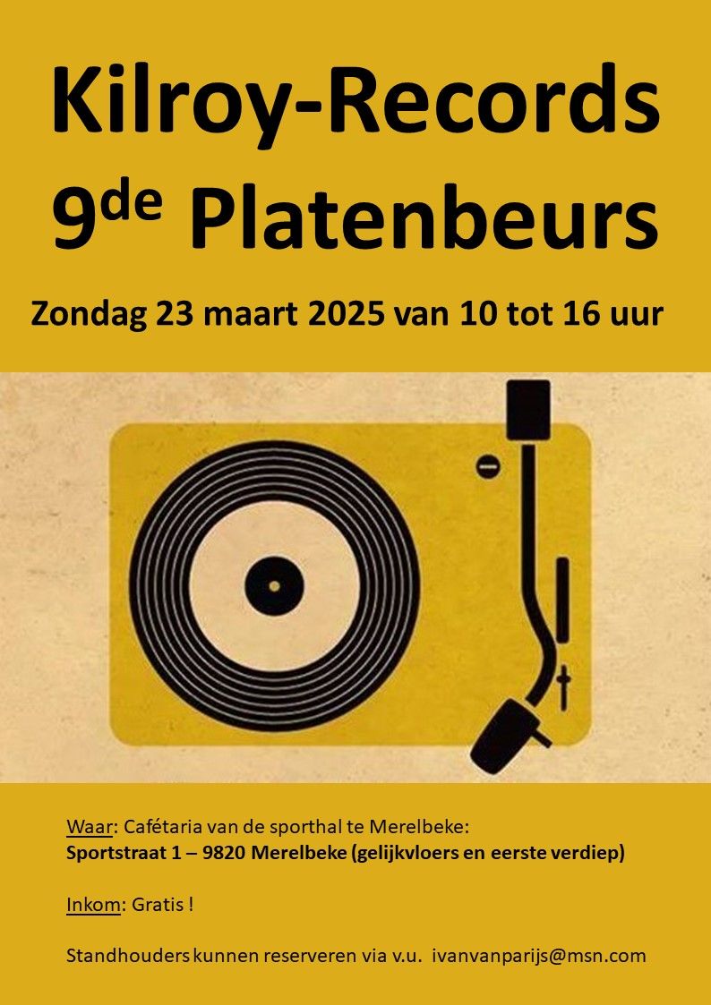 9\u00b0 Platen & CD beurs van Kilroy-Records