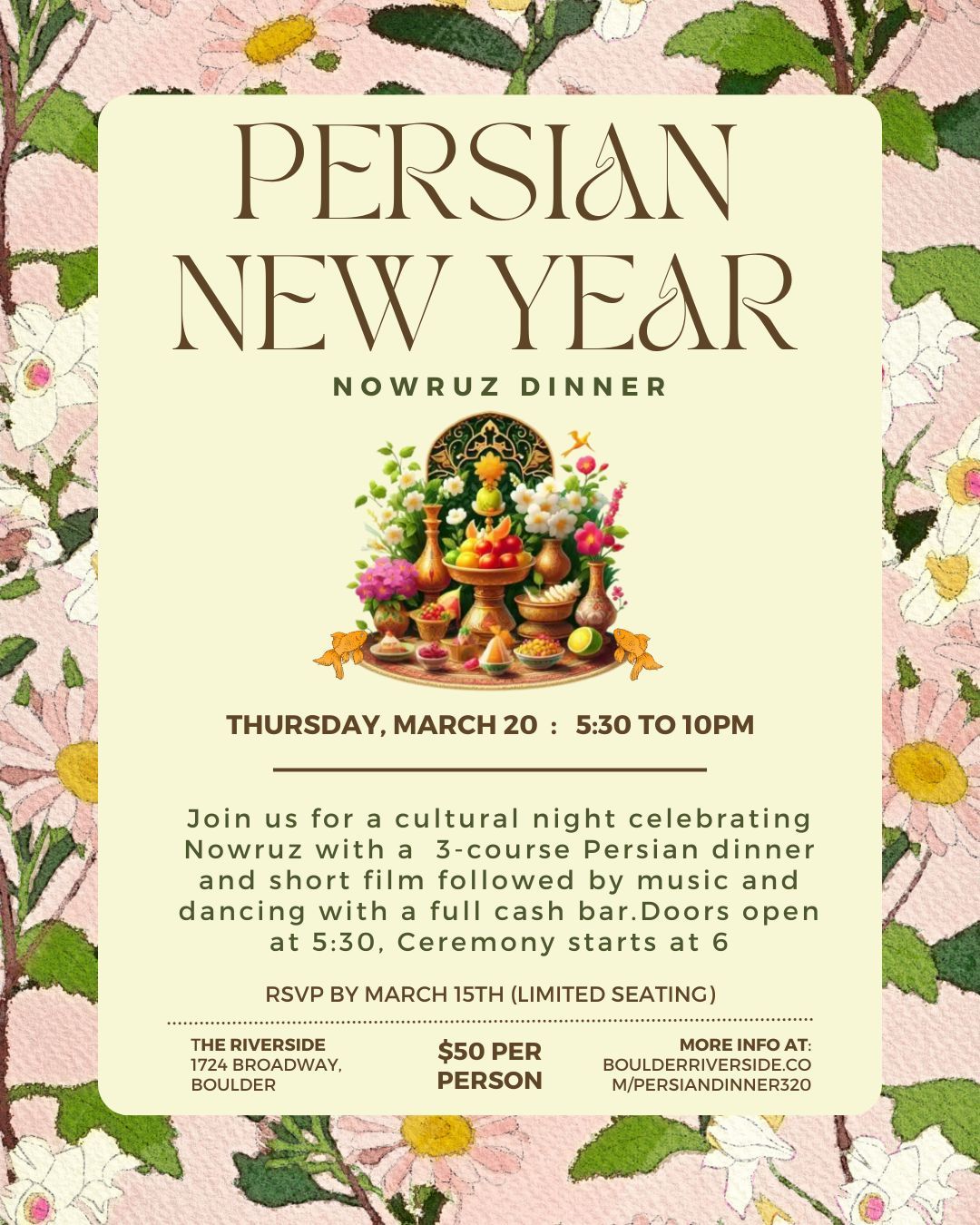 Nowruz Dinner - A Persian New Year Celebration