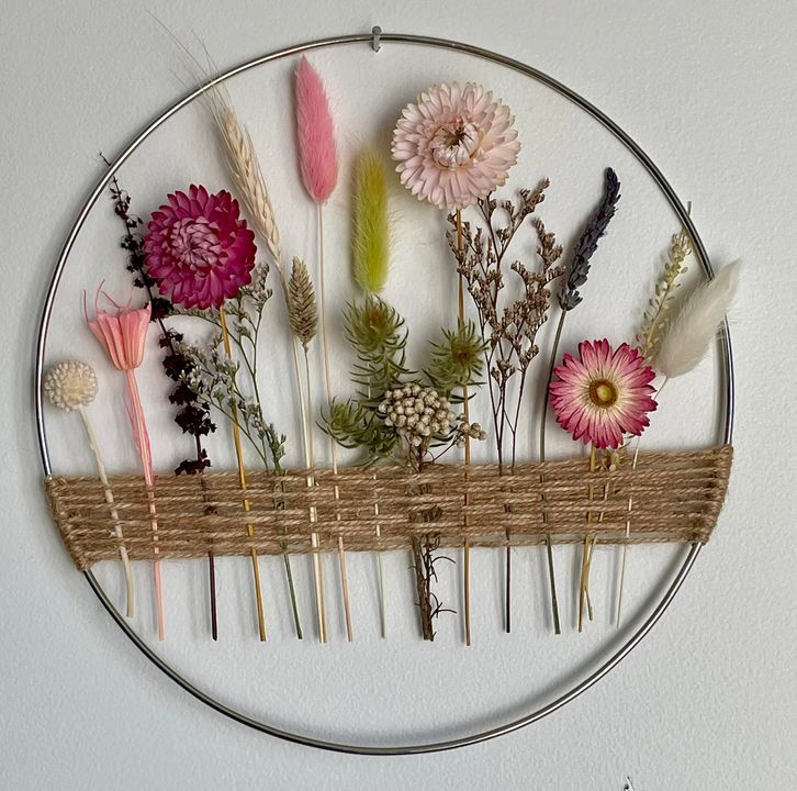 Dried Flower Meadow Hoop Workshop - Sunday 21 July 2024