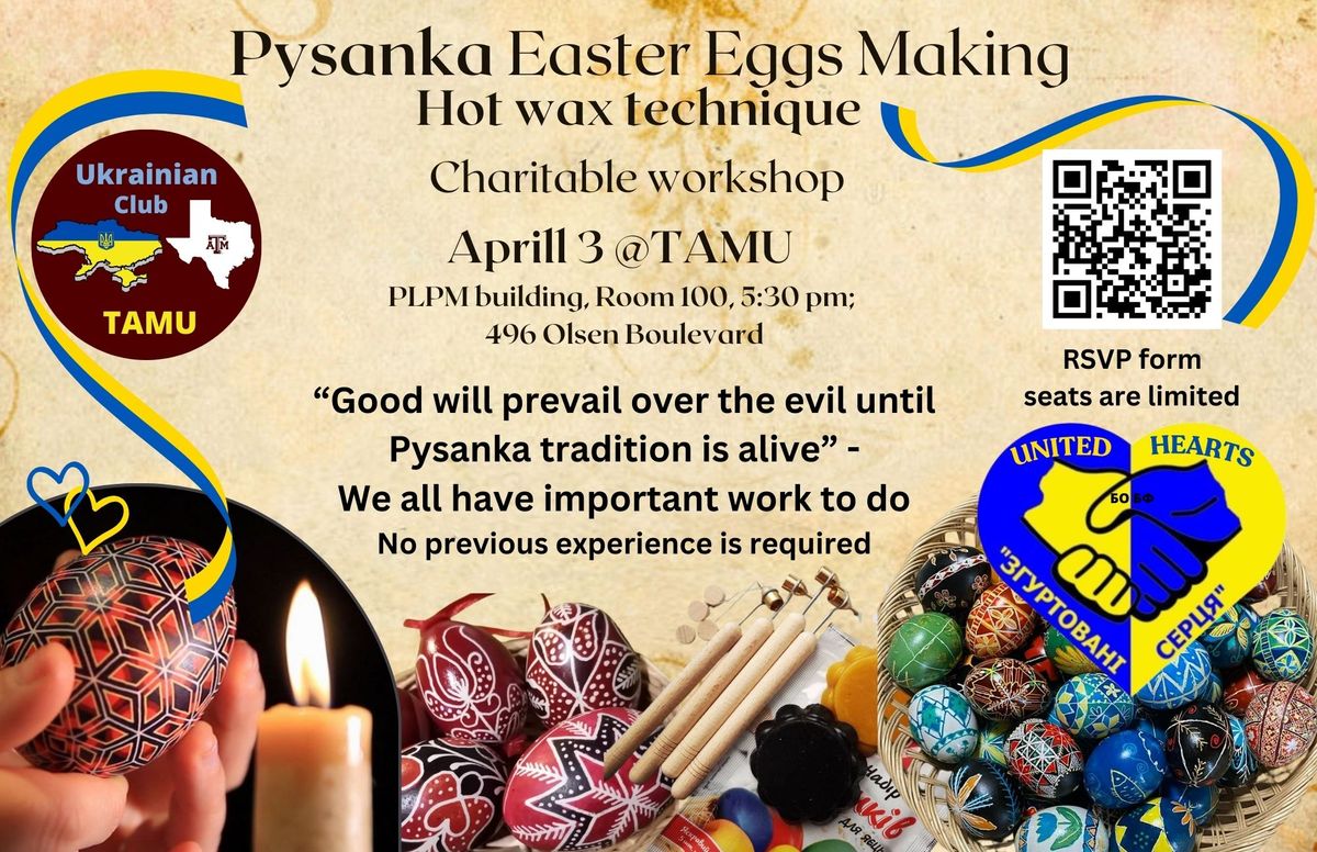 Pysanka: Easter Egg Charitable workshop