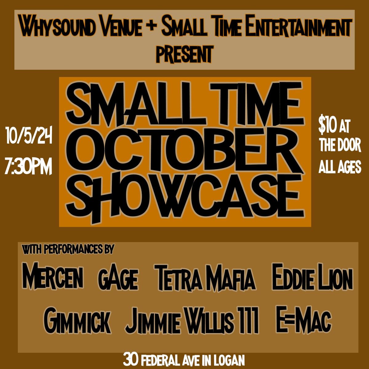 Small Time October Showcase