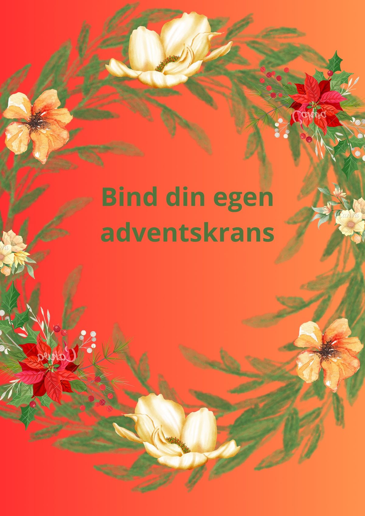 Bind din egen adventskrans