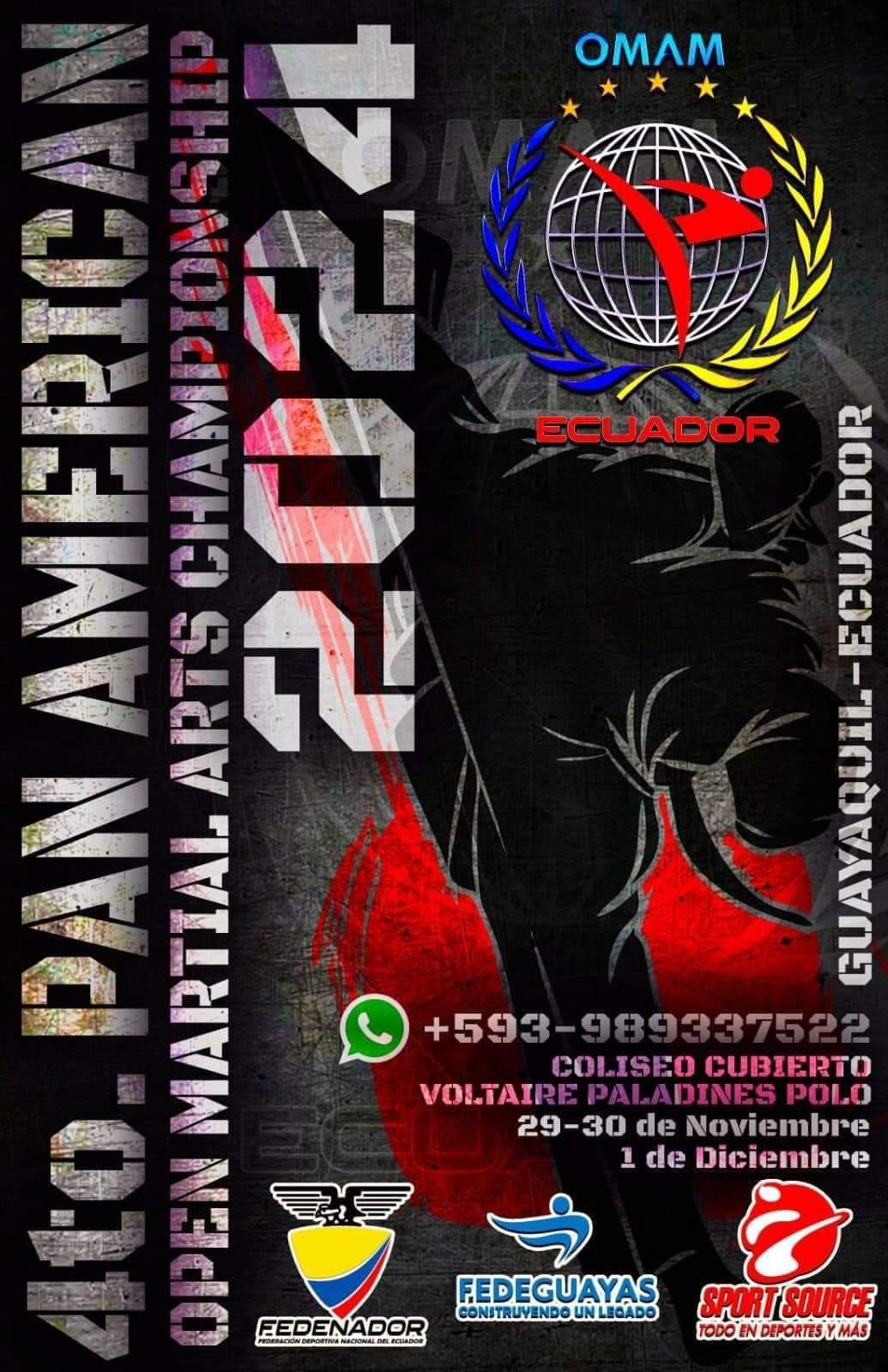 CAMPEONATO PANAMERICANO ABIERTO DE ARTES MARCIALES OMAM 2024