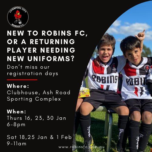 Robins FC Registration Days