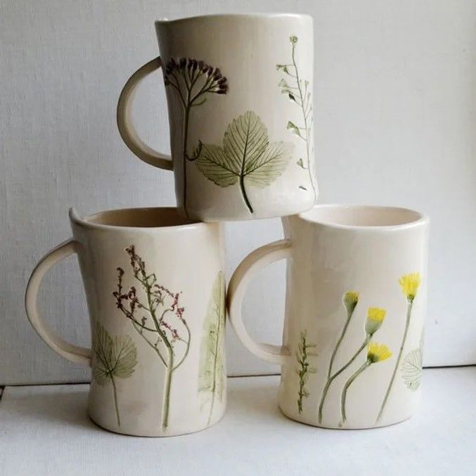 Botanical mugs