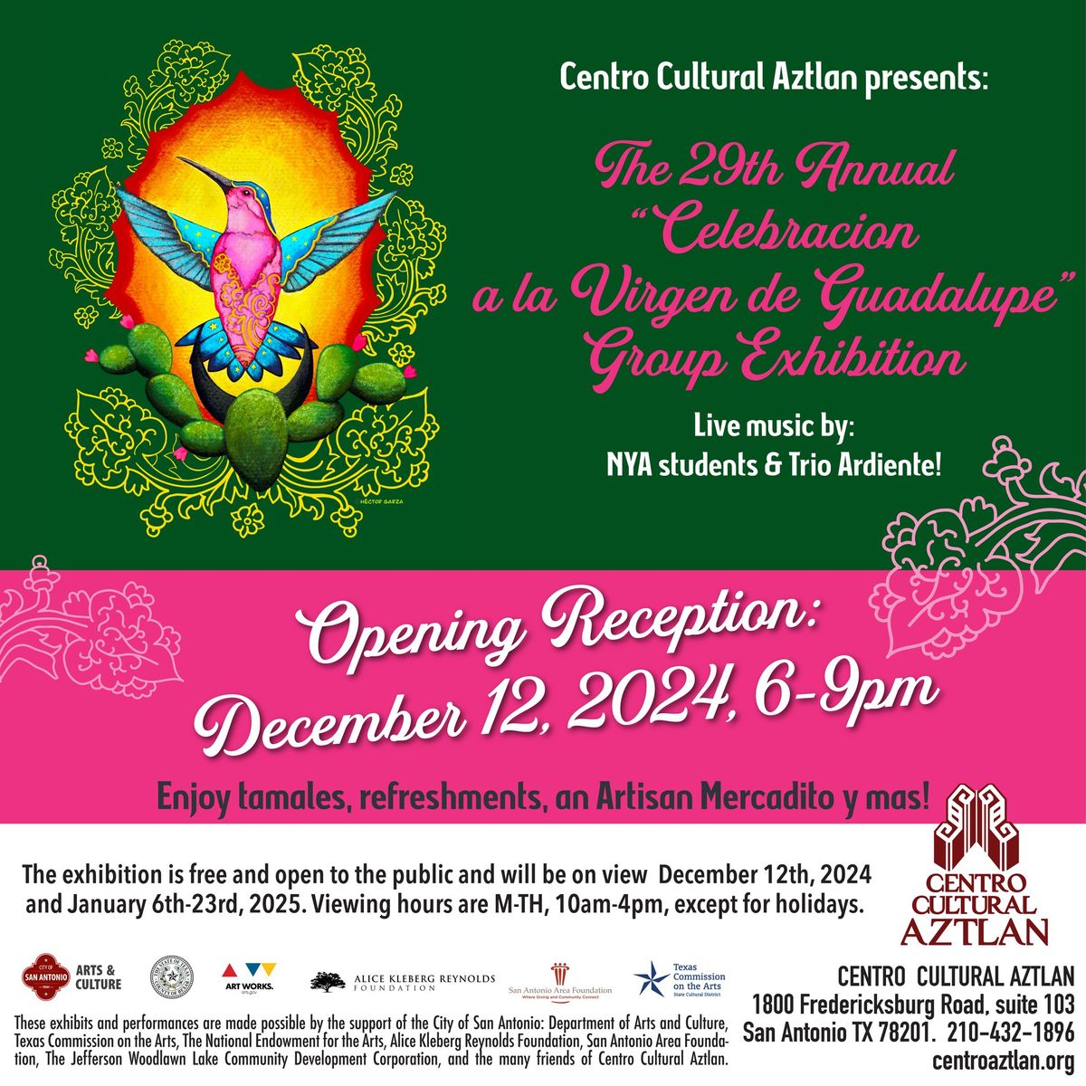 The 29th Annual Virgen de Guadalupe Exhibit