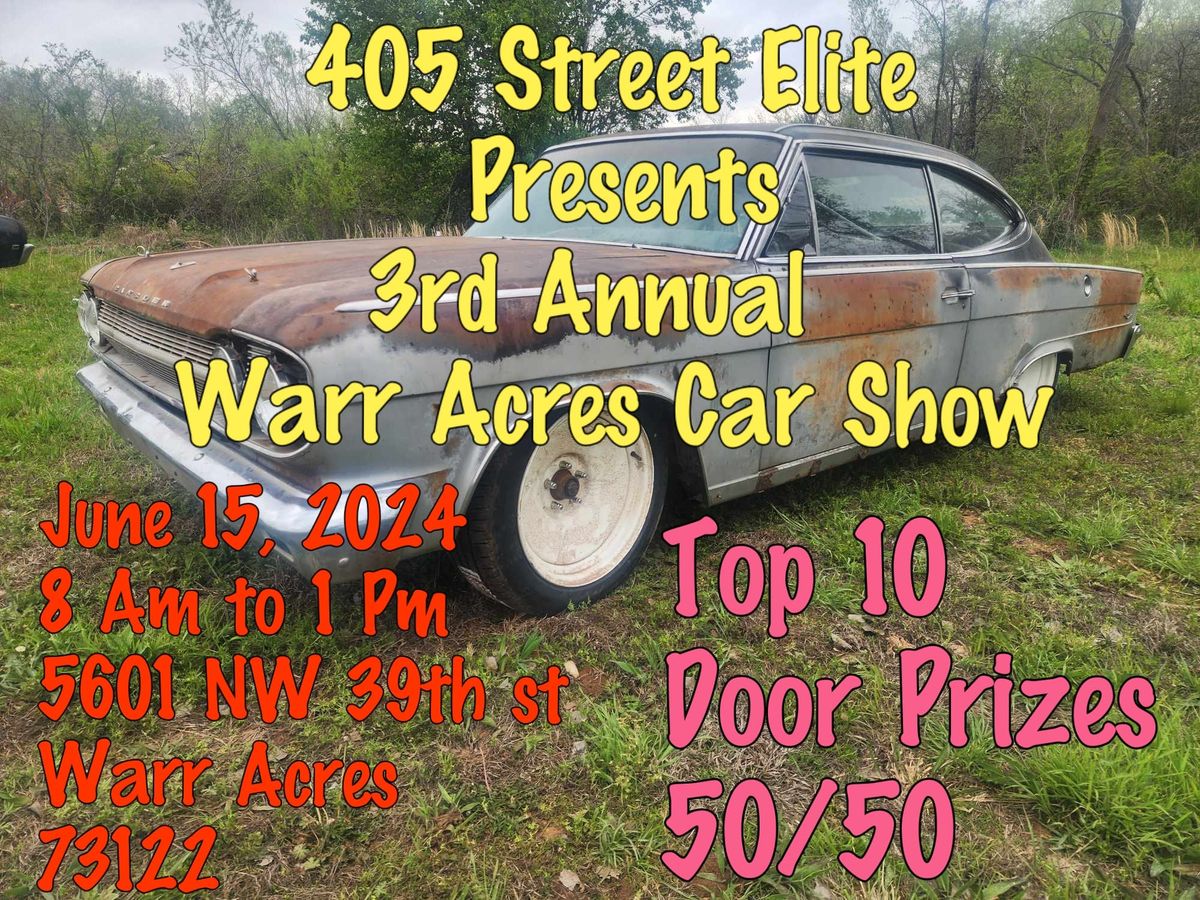 3rd Annual Warr Acres Car Show